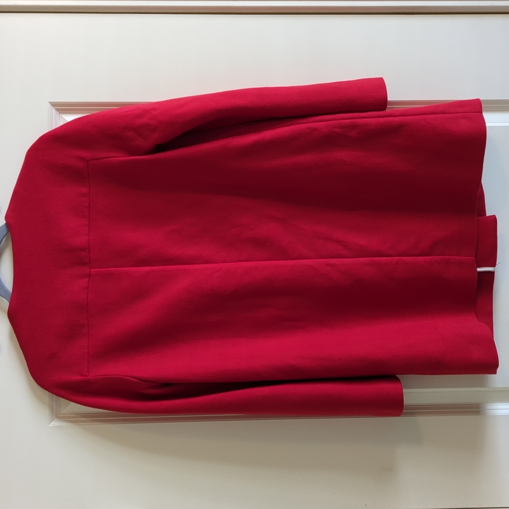 Zara Basic Size Small Red Jacket/Blazer With Whit… - image 2